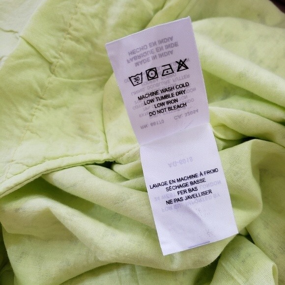 Anthropologie Ollari Lace Wide Leg Pants with Pom Pom Tassel Drawstring Waist - Picture 12 of 13